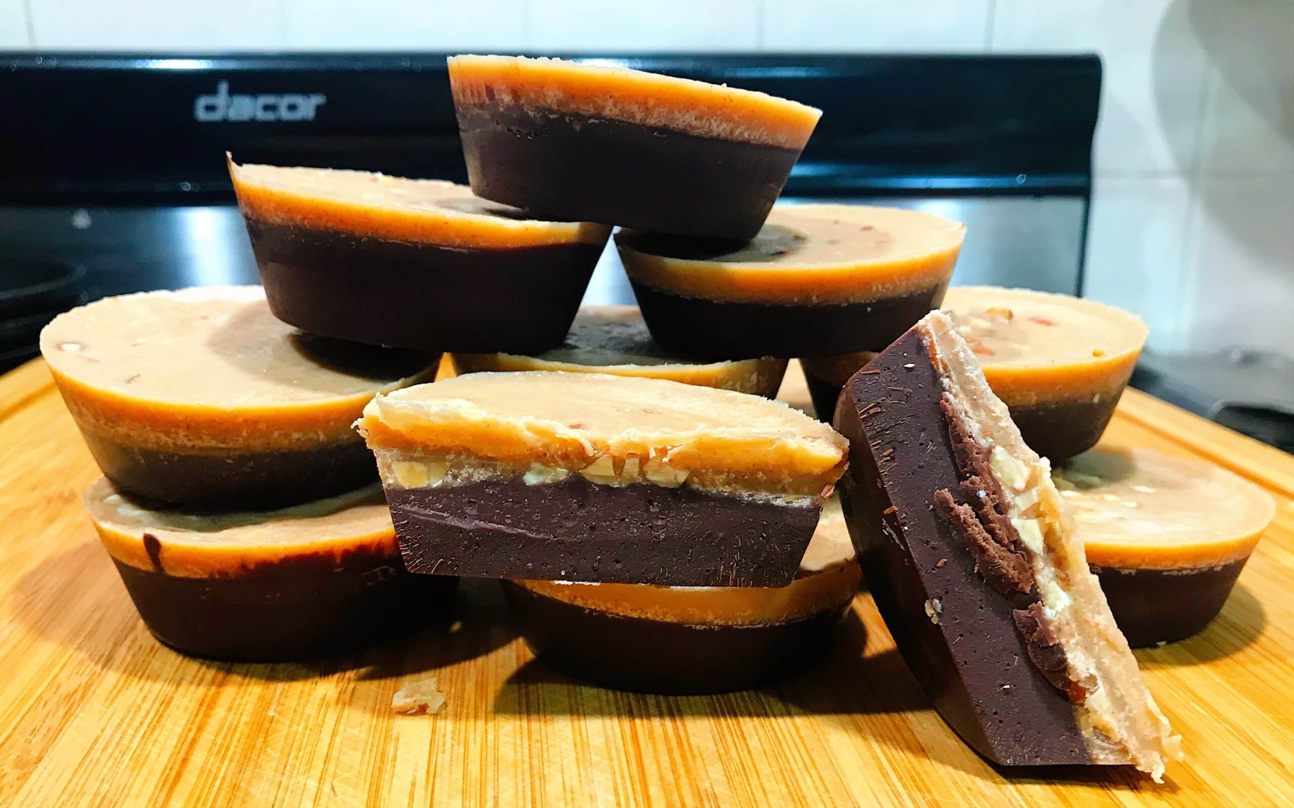 Chocolate almond butter cups