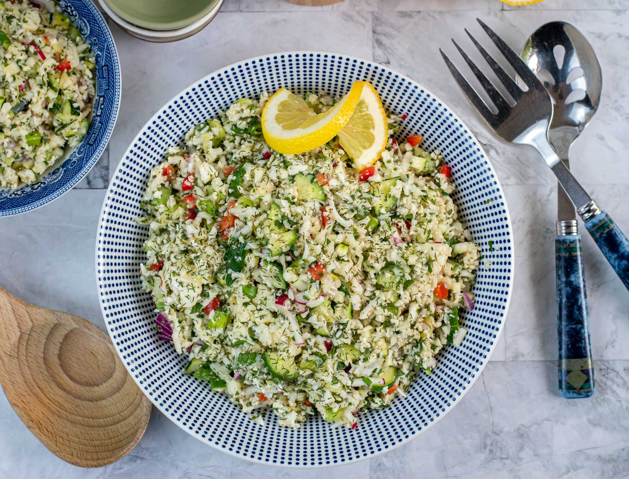 Cauliflower Tabouli Salad Keto