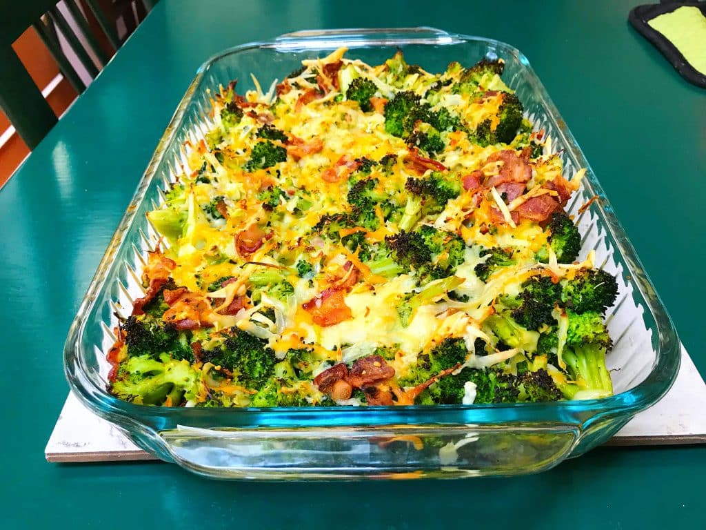 Cheesy Broccoli Bacon Casserole