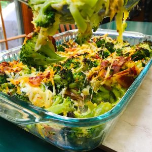 Cheesy Broccoli Bacon Casserole