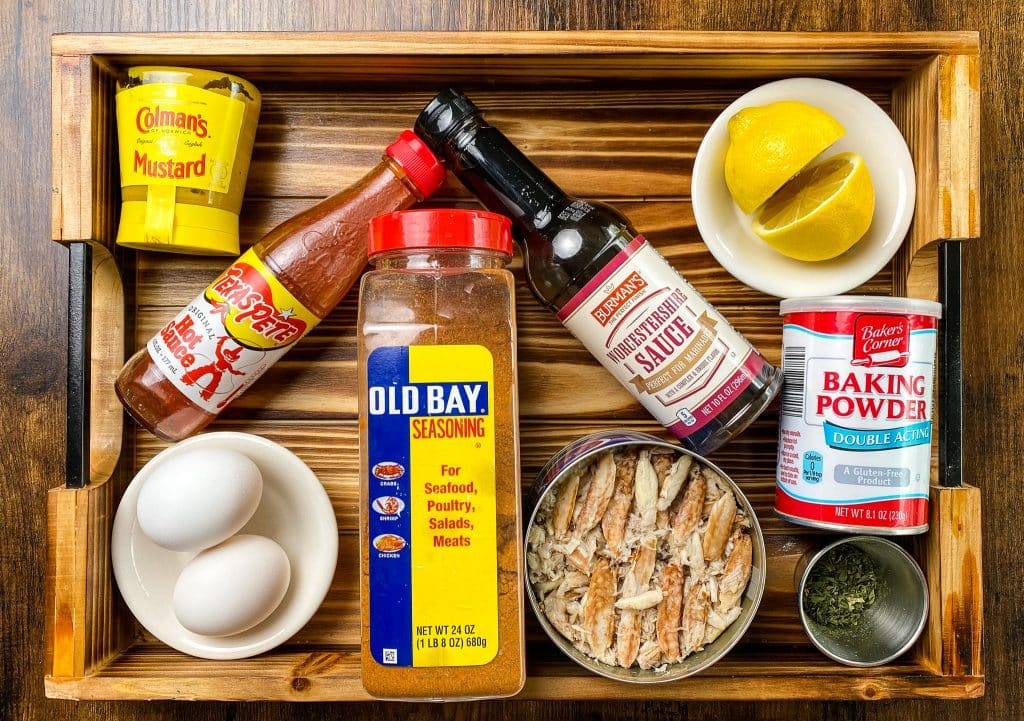 Ingredients to make Maryland Style Keto Crab Cakes