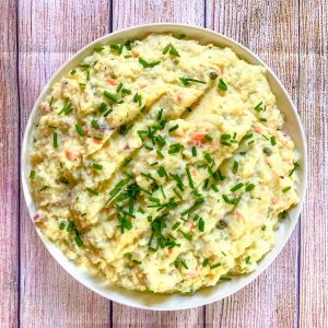 Smoked Salmon Cauliflower Mash