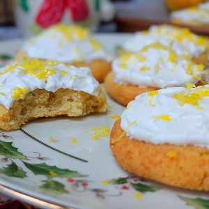 Lemon Hazelnut Shortbread Cookies