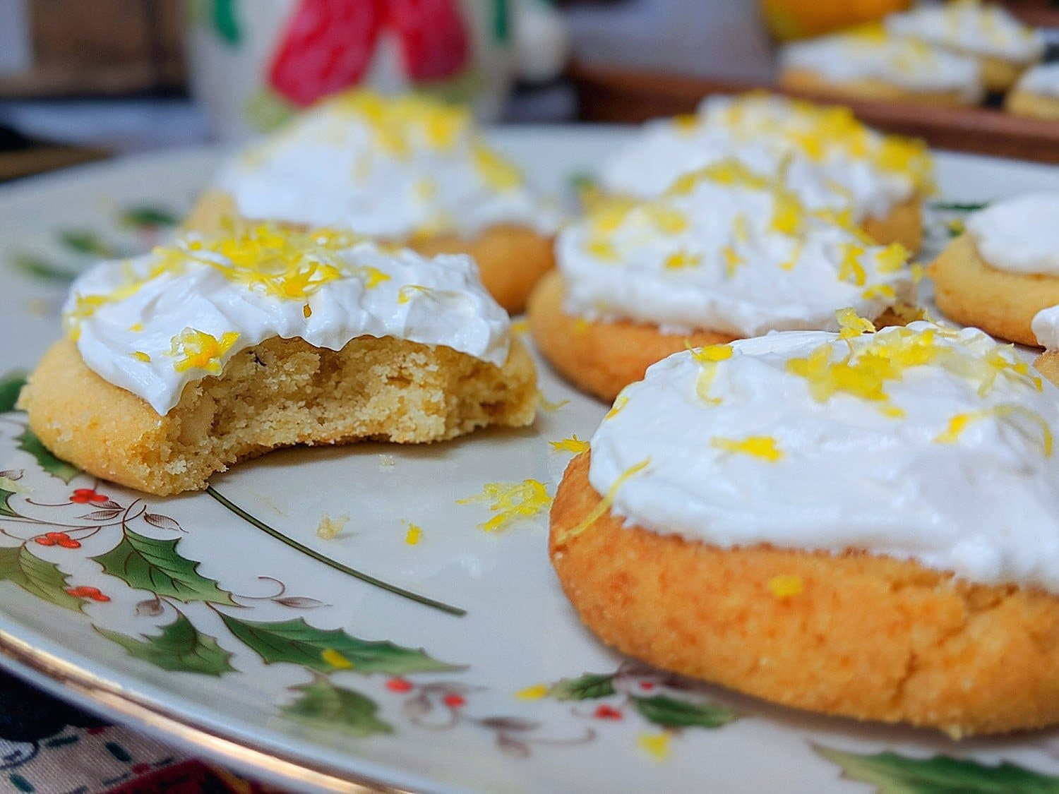 Lemon Hazelnut Shortbread Cookies