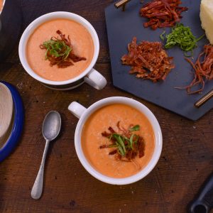 Creamy tomato basil soup