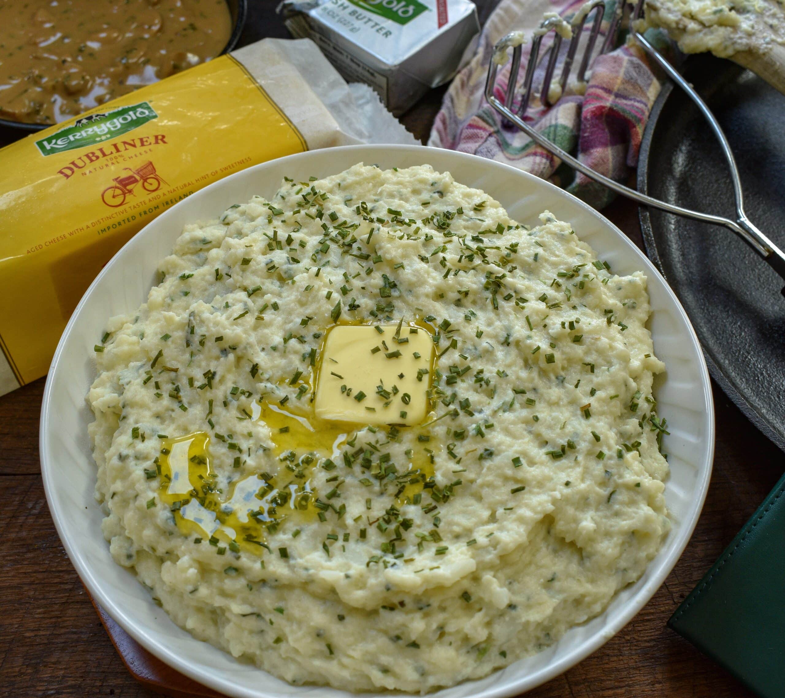 Keto Cauliflower Colcannon