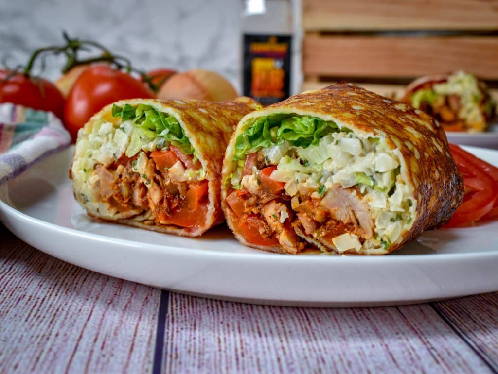 Chicken Fajita Keto Burrito