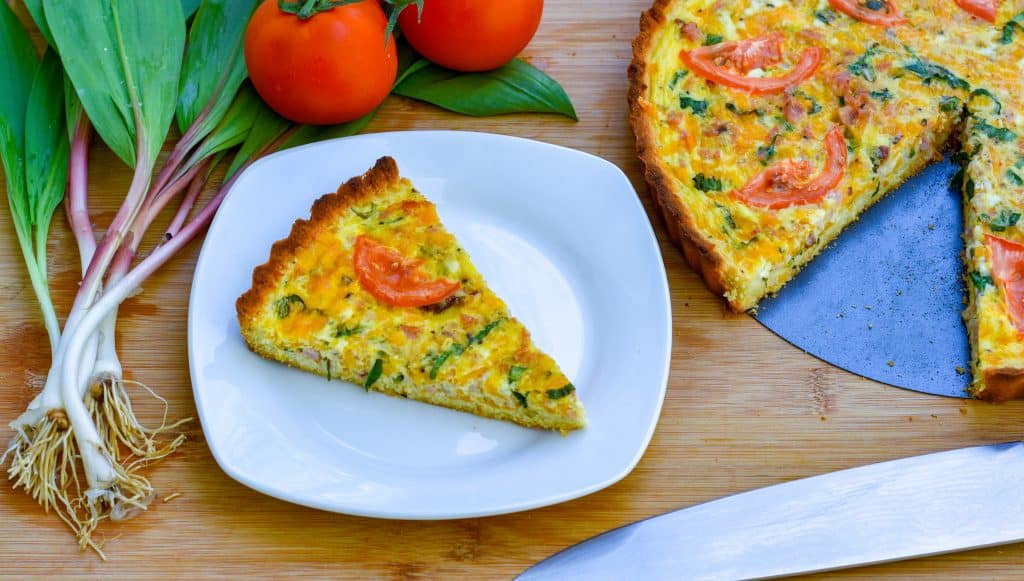 Keto Ham & Cheddar Quiche