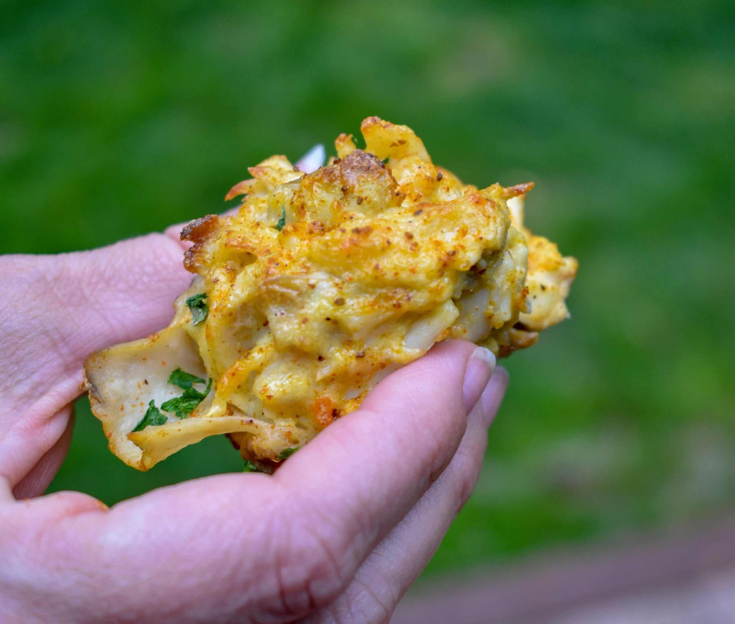 Chesapeake Crab Stuffed Morel Mushrooms