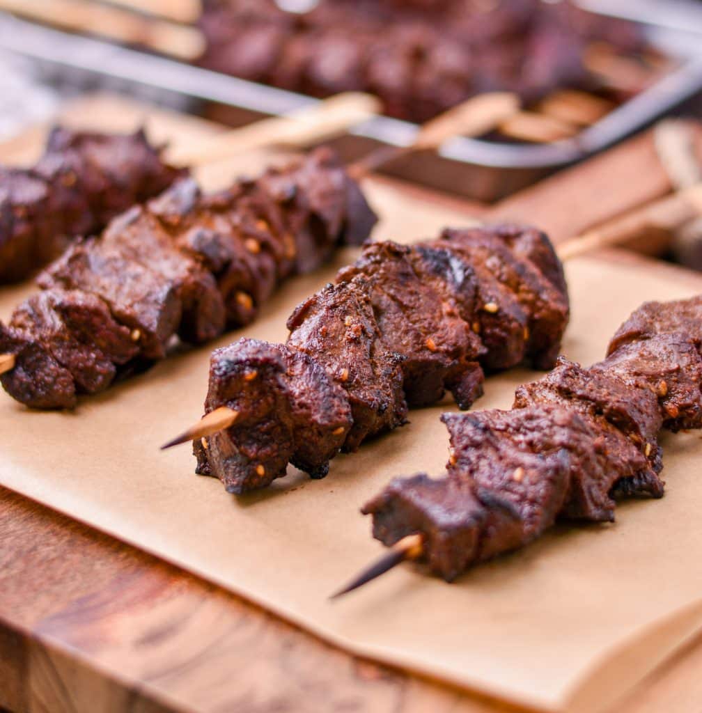 beef heart on a stick Keto recipe