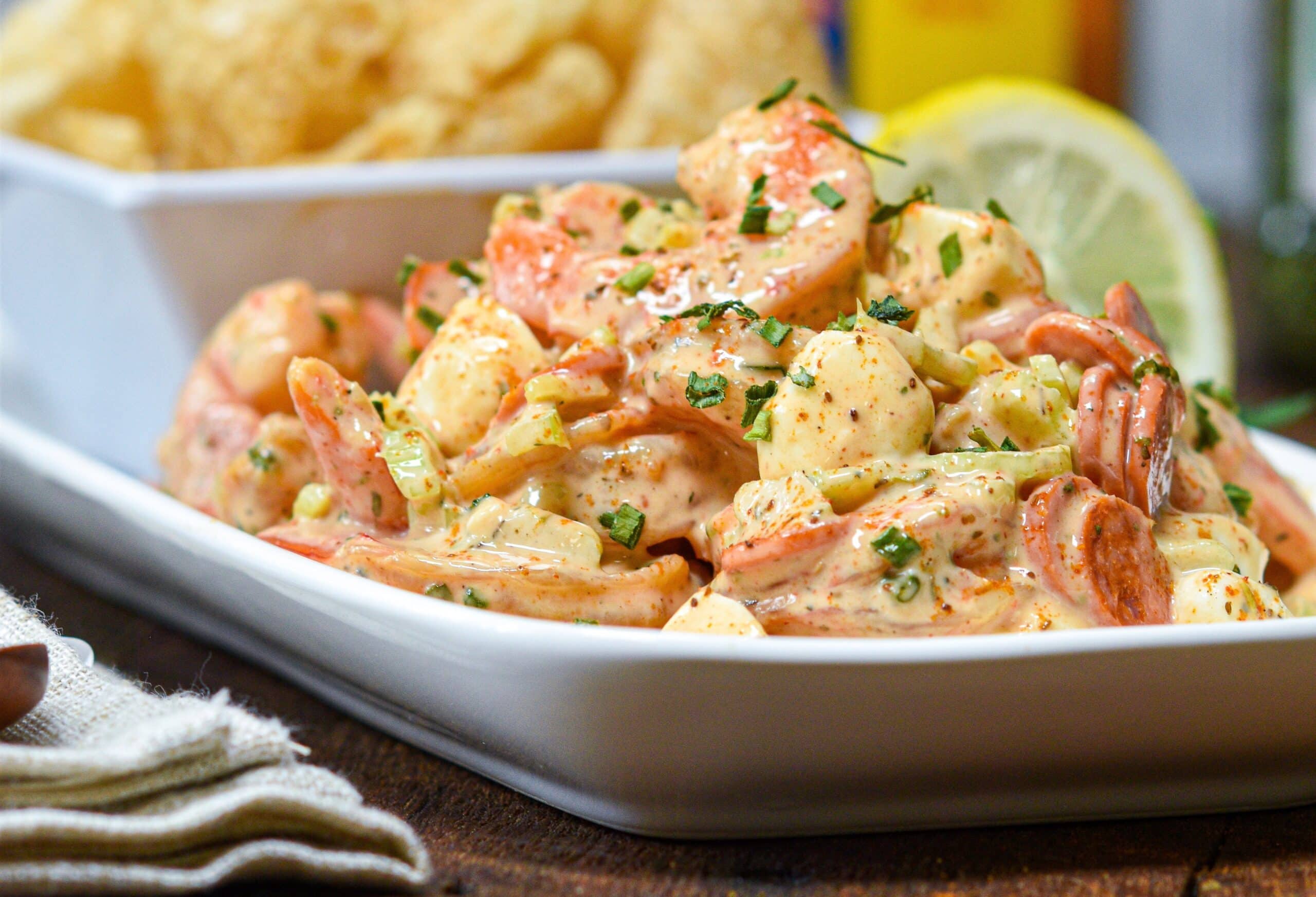 Pepperoni Mozzarella Shrimp Salad