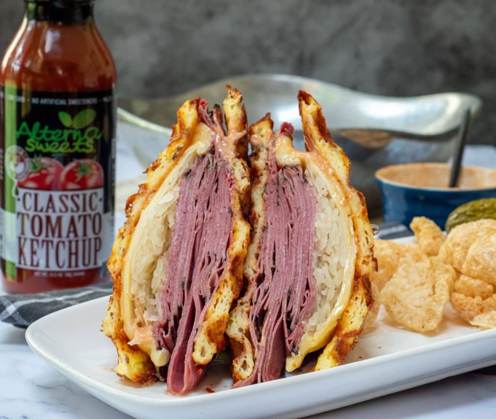 Corned Beef Keto Reuben Chaffle