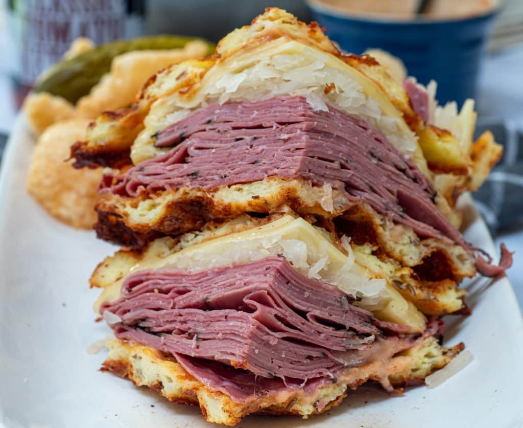 Corned Beef Keto Reuben Chaffle