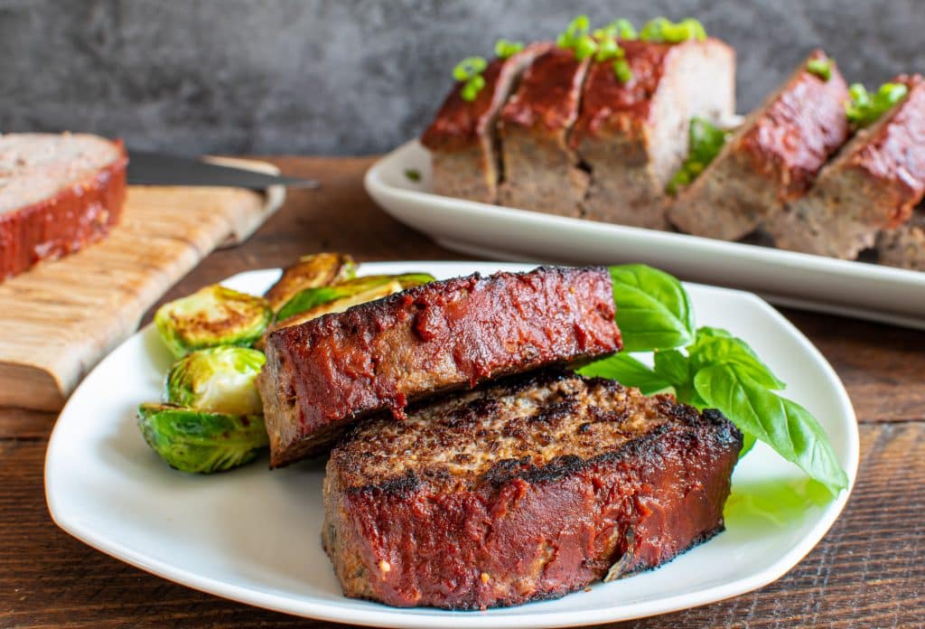Italian Keto Meatloaf with Balsamic Ketchup