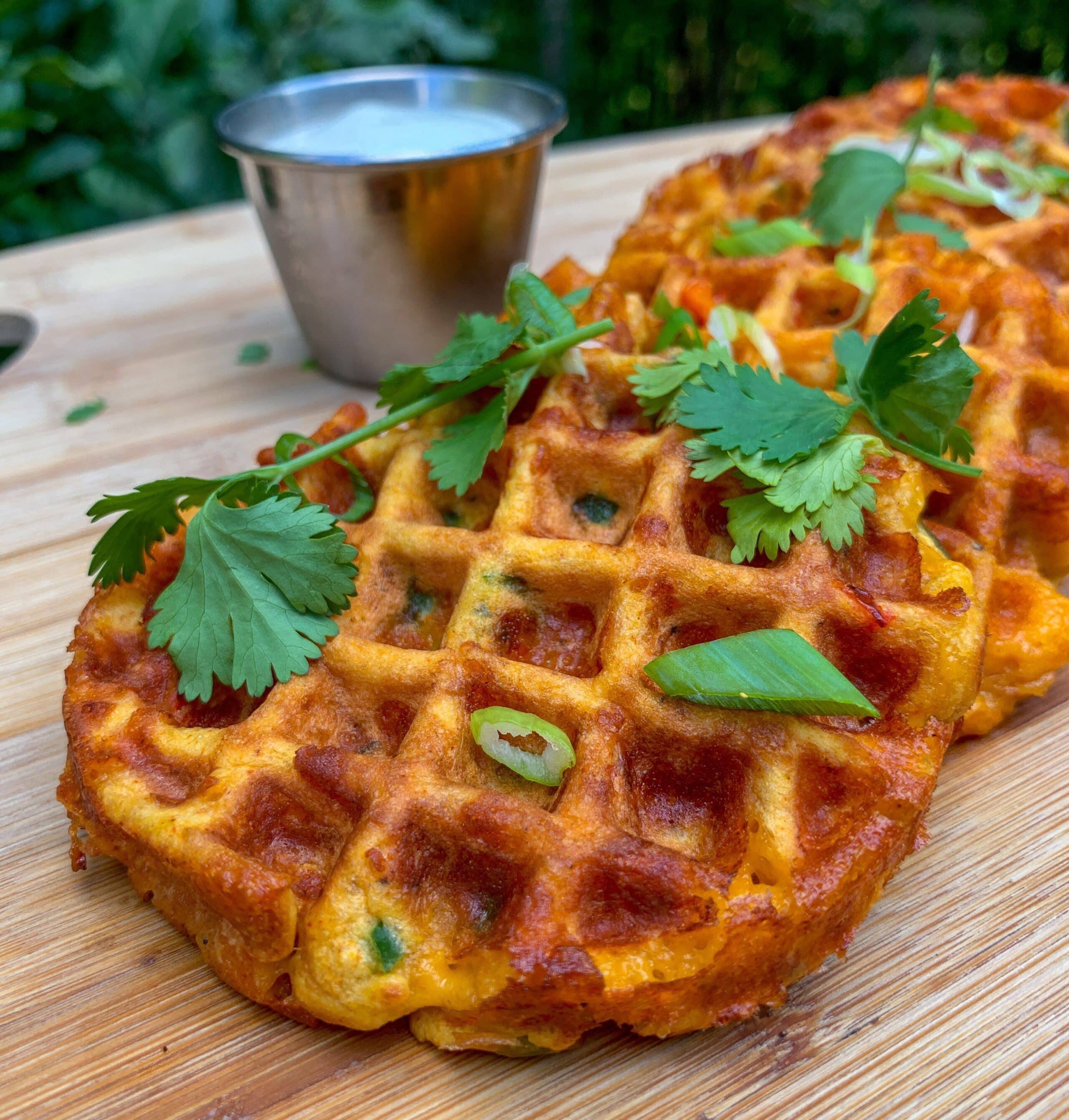 Jalapeno Cheddar Cornbread Chaffle Recipe