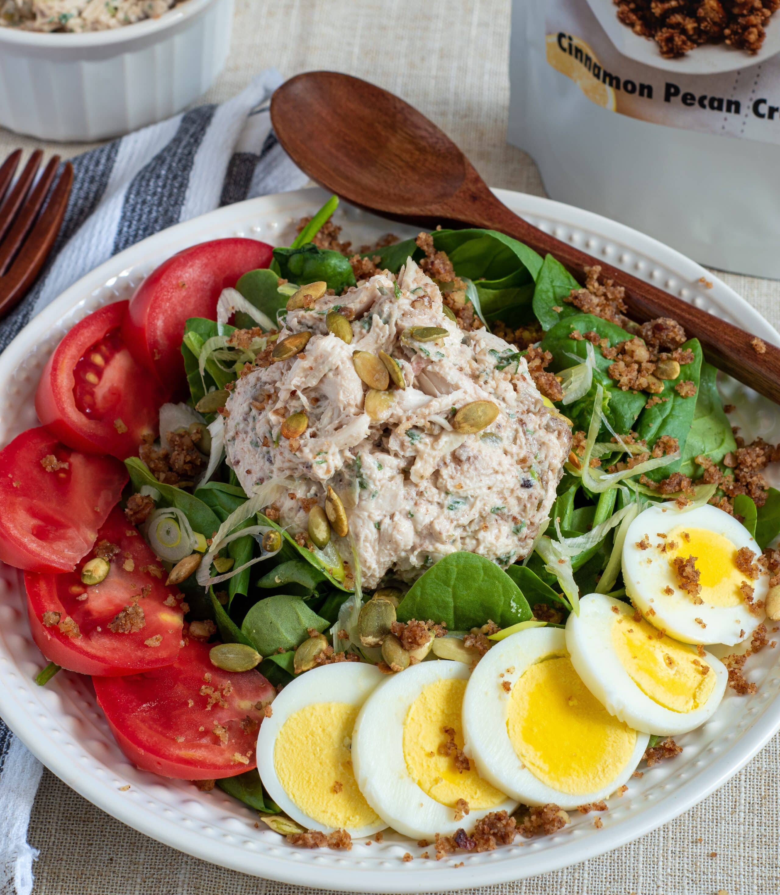 Lollis Cinnamon Pecan Fall harvest chicken salad