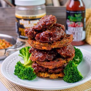 Low Carb General Tso Chicken & Waffles