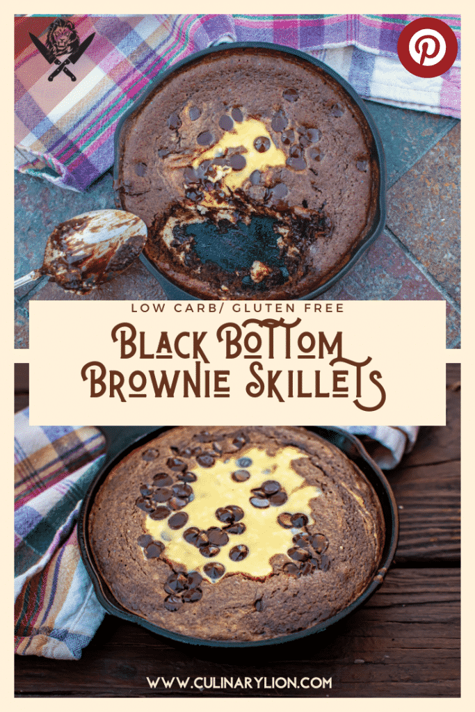 Black Bottom Brownie Skillets