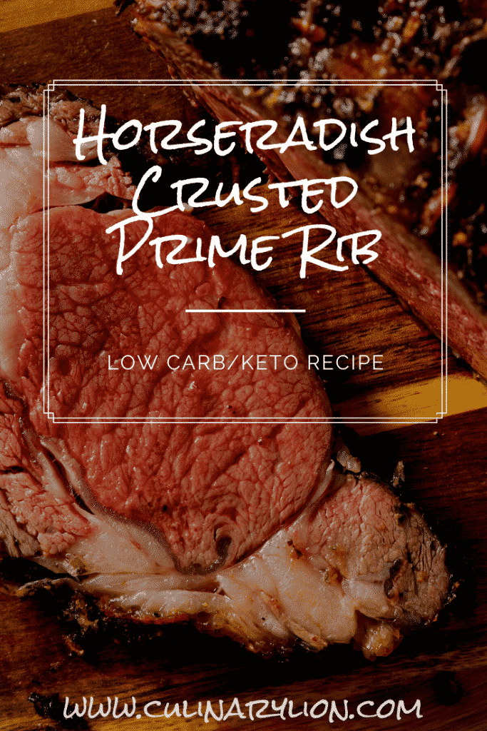 Horseradish crusted prime rib roast recipe