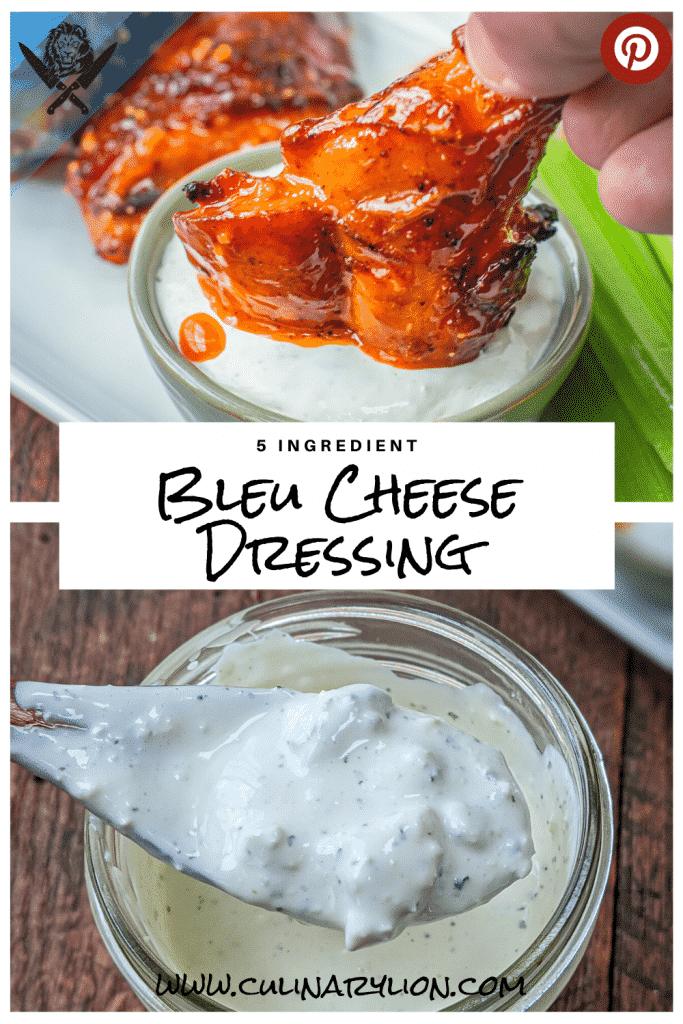 Bleu cheese dressing recipe made with 5 ingredients in 5 minutes
