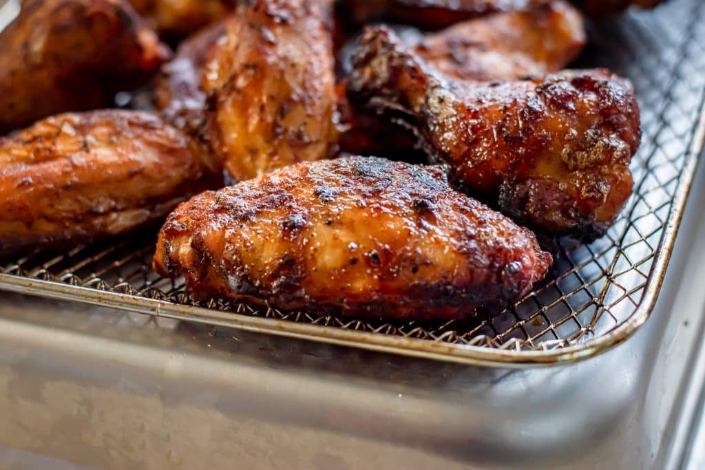 smoked wings reheated in the air fryer