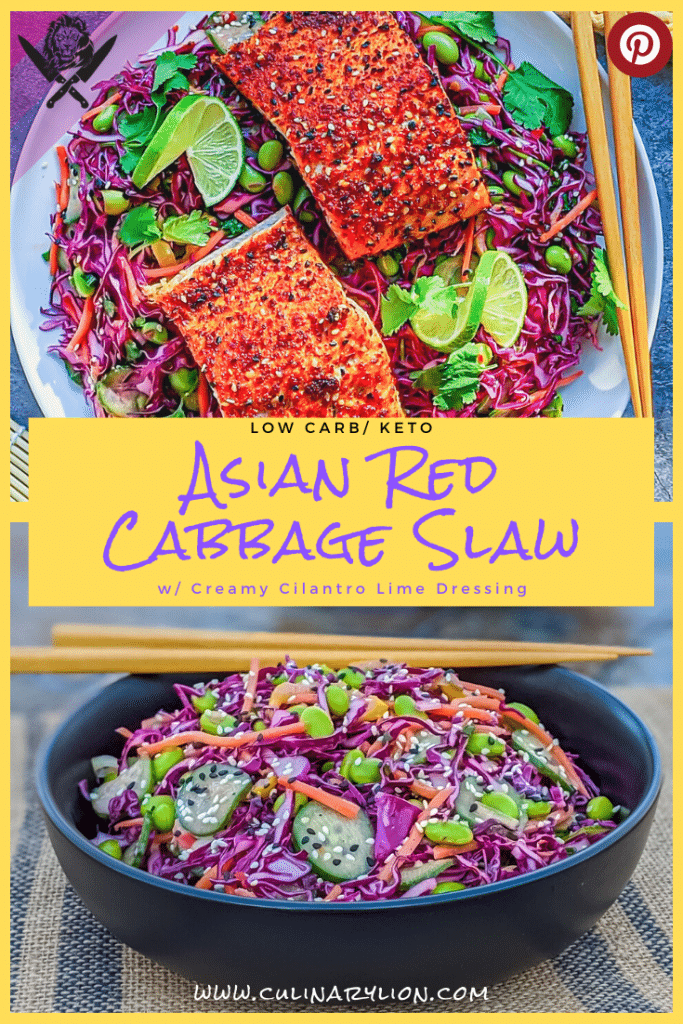 Asian red Cabbage slaw