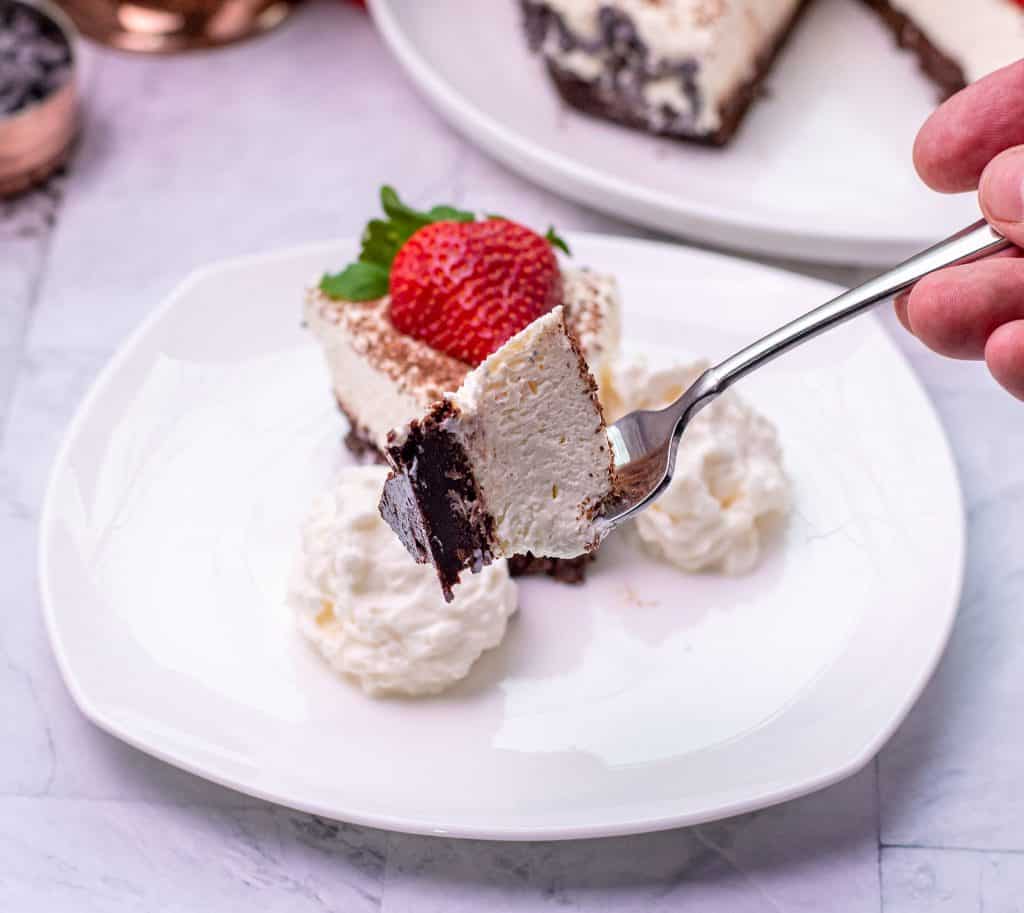 bit of No Bake Cannoli Cheesecake