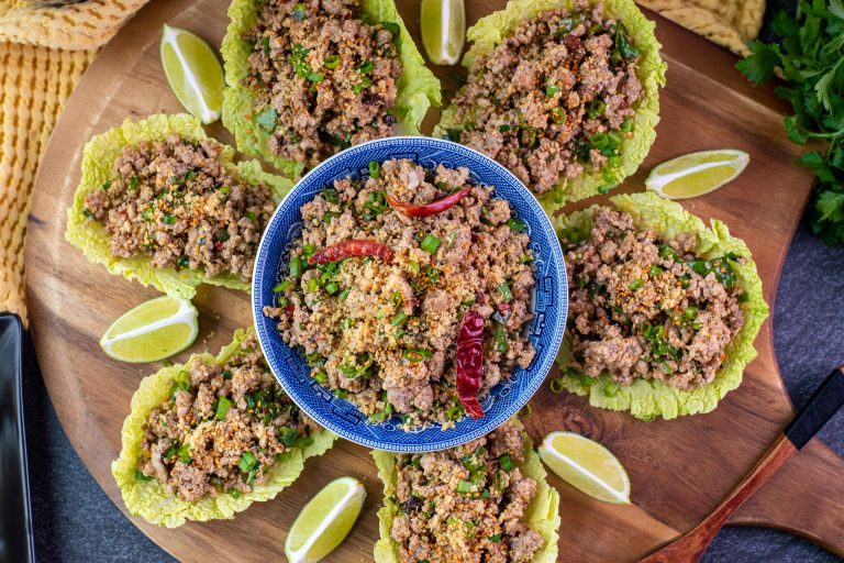 Low carb pork larb recipe