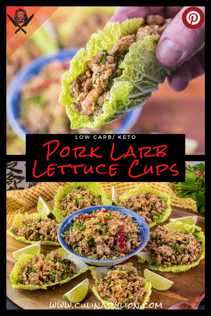Pork Larb Lettuce Cups