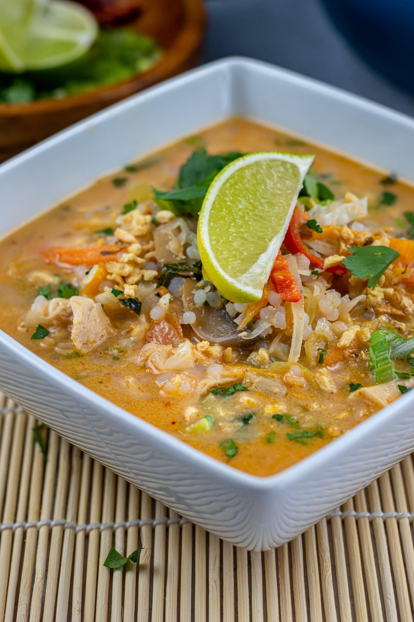 tom yum soup with miracle rice