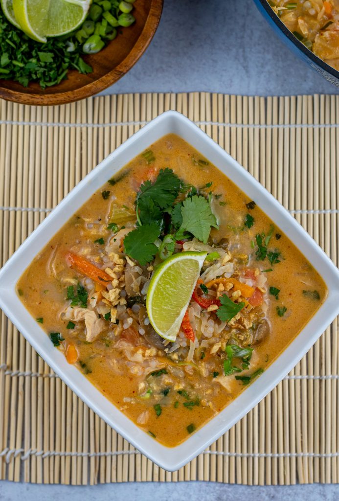 tom yum soup with miracle rice