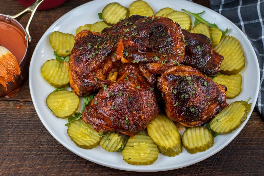 Keto Nashville hot chicken with pickles