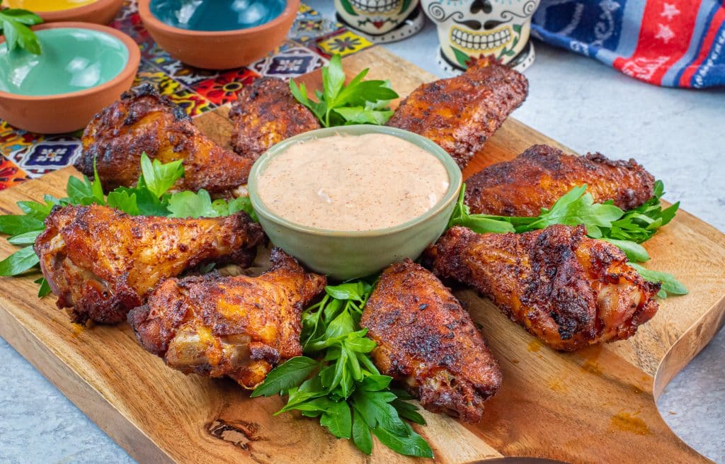 keto wings chili rubbed wings with chipotle ranch dressing