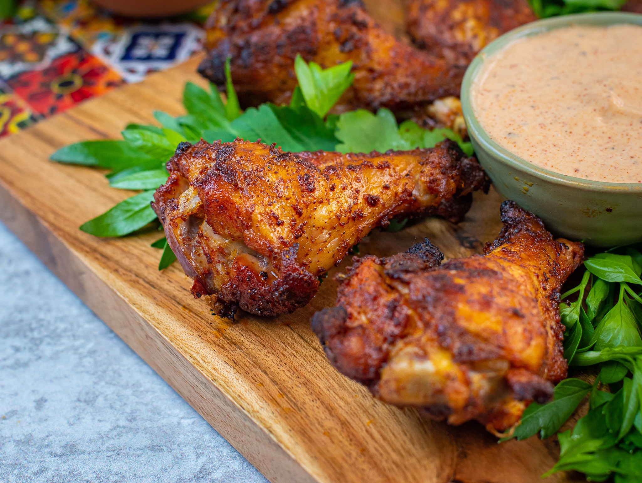 chili spice rubbed wings