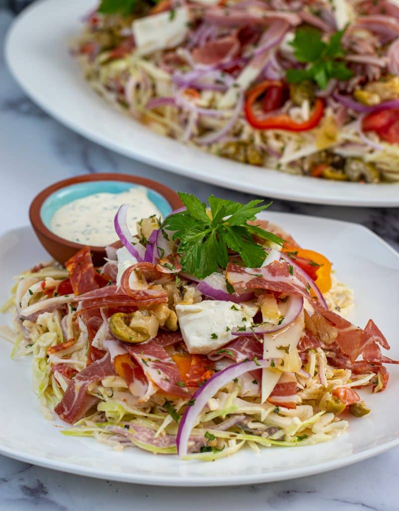 Keto Italian hoagie coleslaw recipe