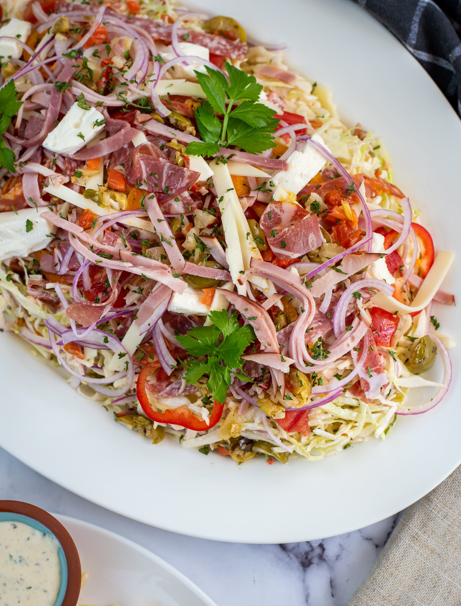 Keto Italian hoagie coleslaw recipe