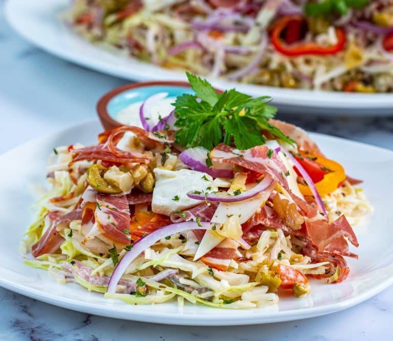 Keto Italian hoagie coleslaw recipe