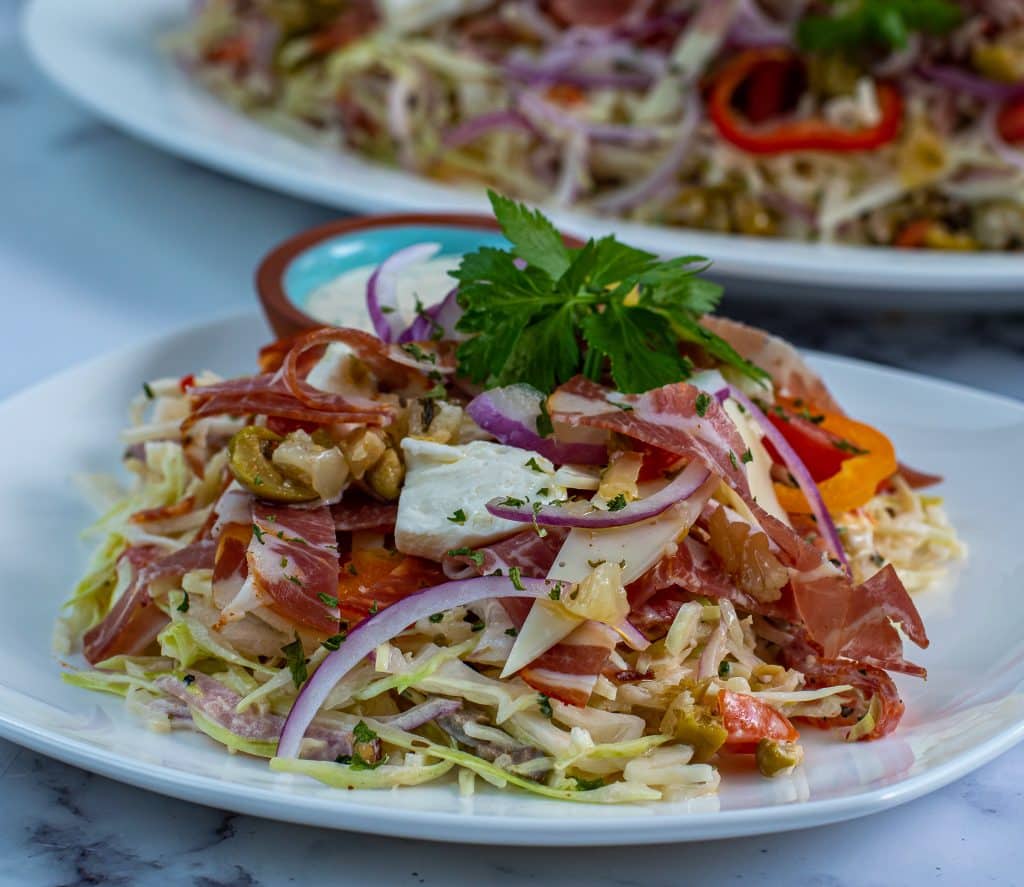 Keto Italian hoagie coleslaw recipe