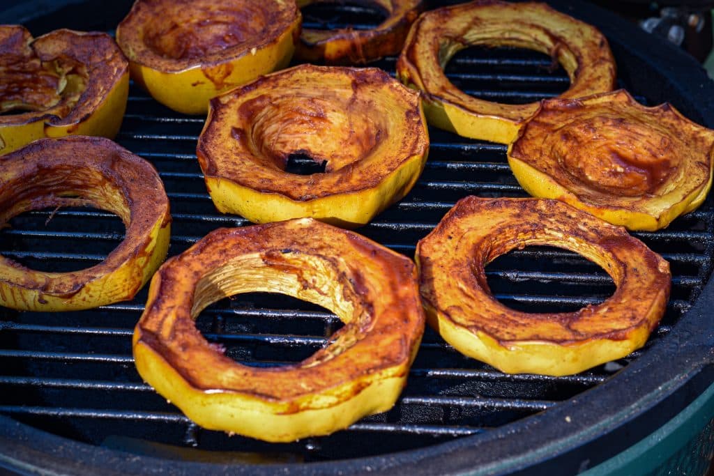 Low carb Grilled spaghetti squash rings