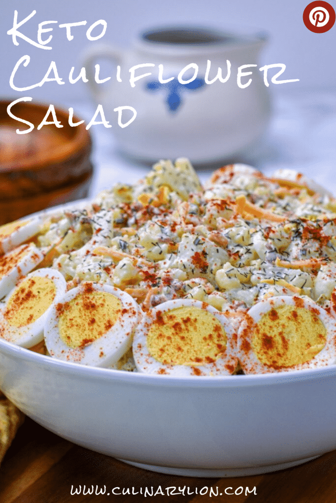 Low carb Cauliflower "potato" salad