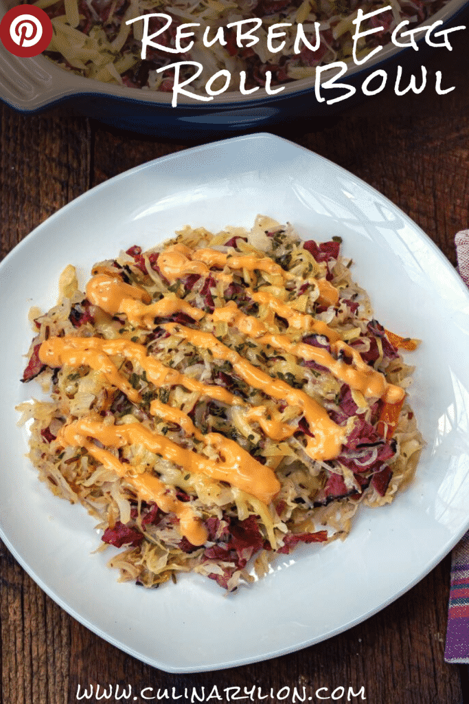 Reuben Egg Roll Bowl