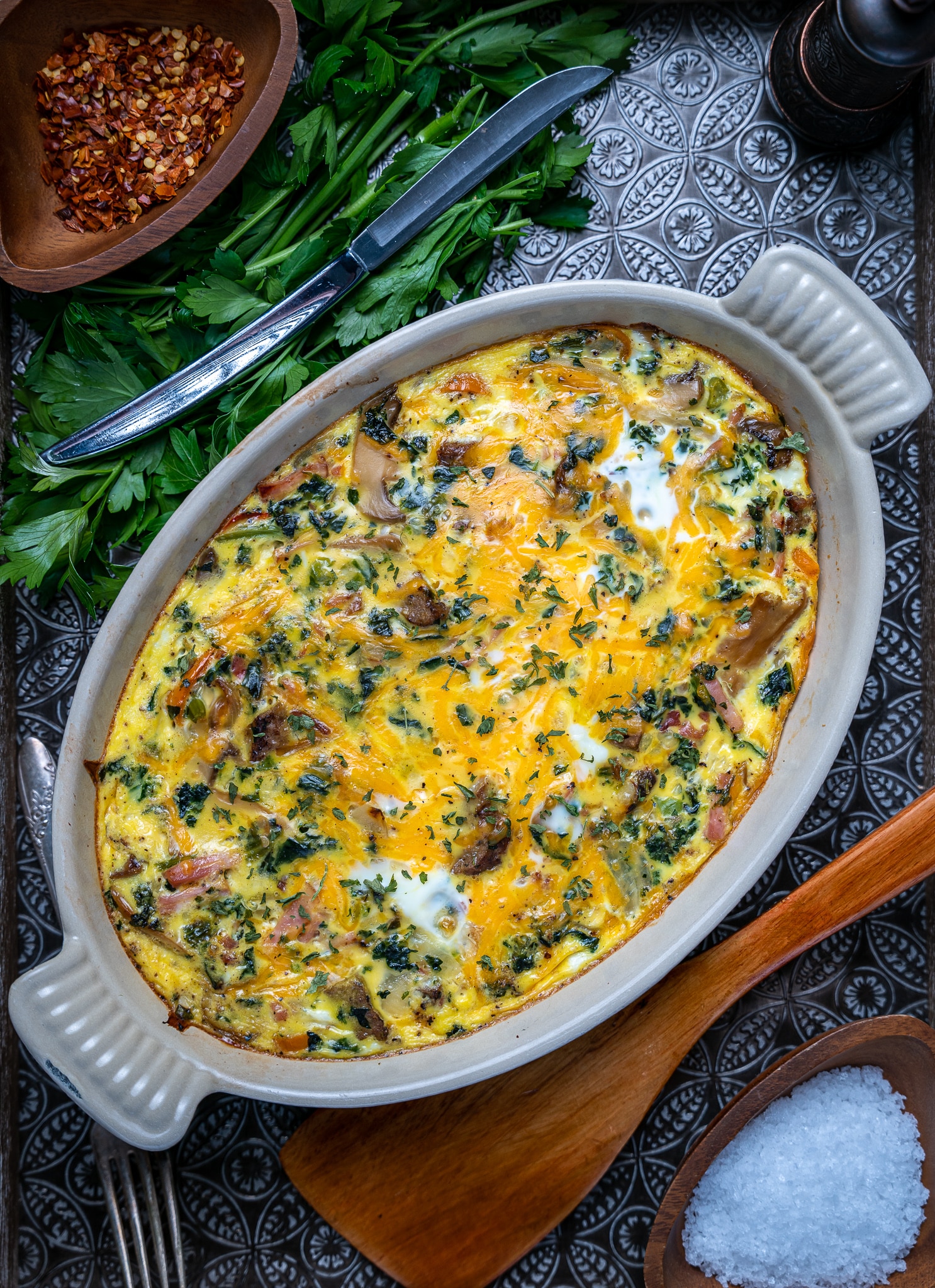 Keto Crustless Quiche Recipe - Culinary Lion