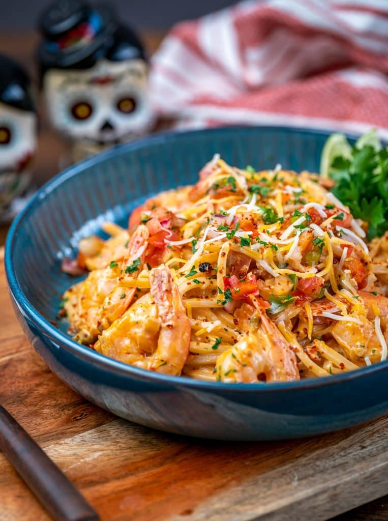 Keto Chipotle Shrimp Pasta