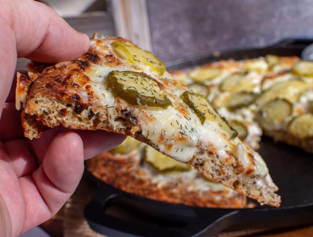 Low Carb Dill Pickle Pizza
