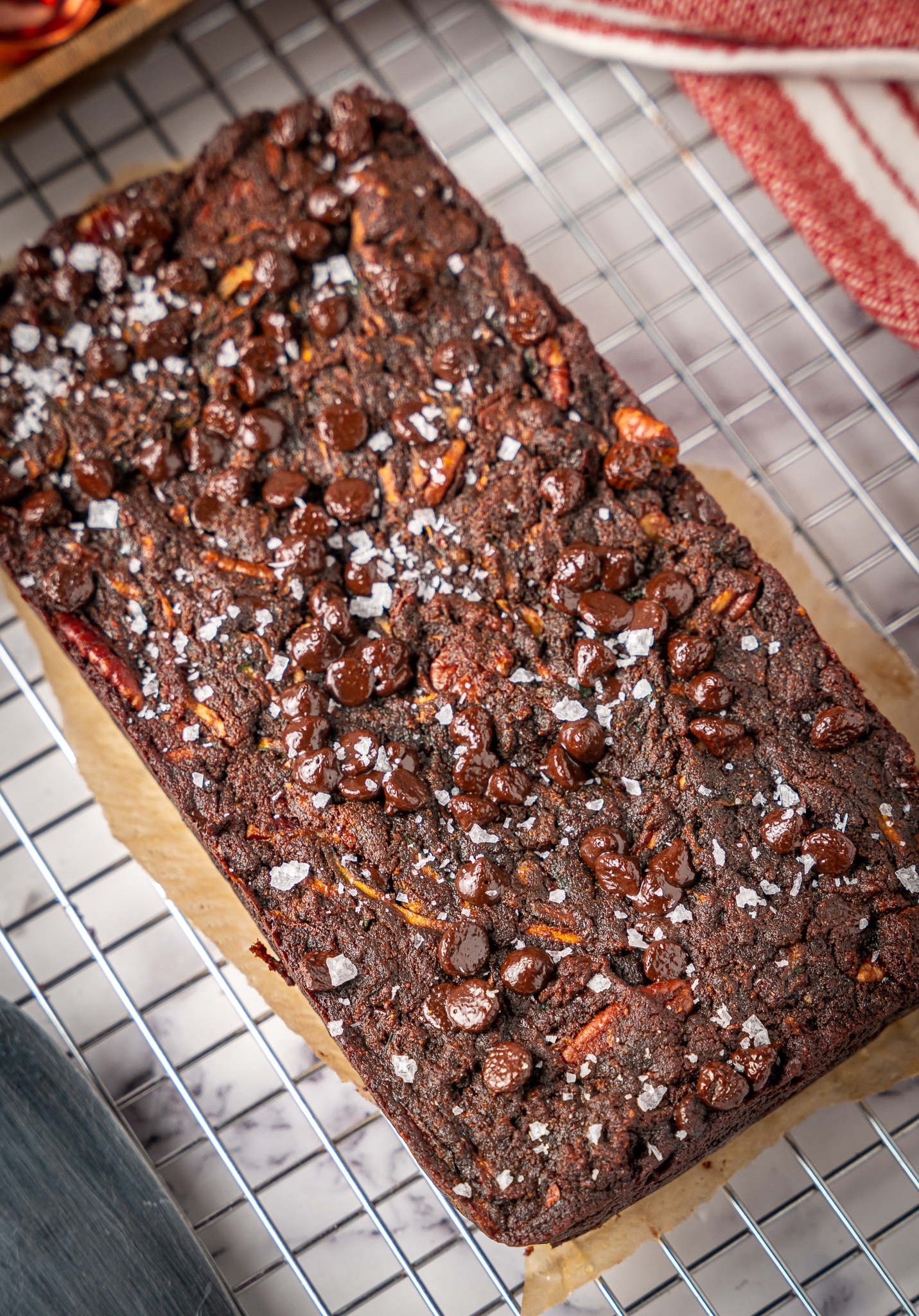 keto chocolate pecan zucchini bread