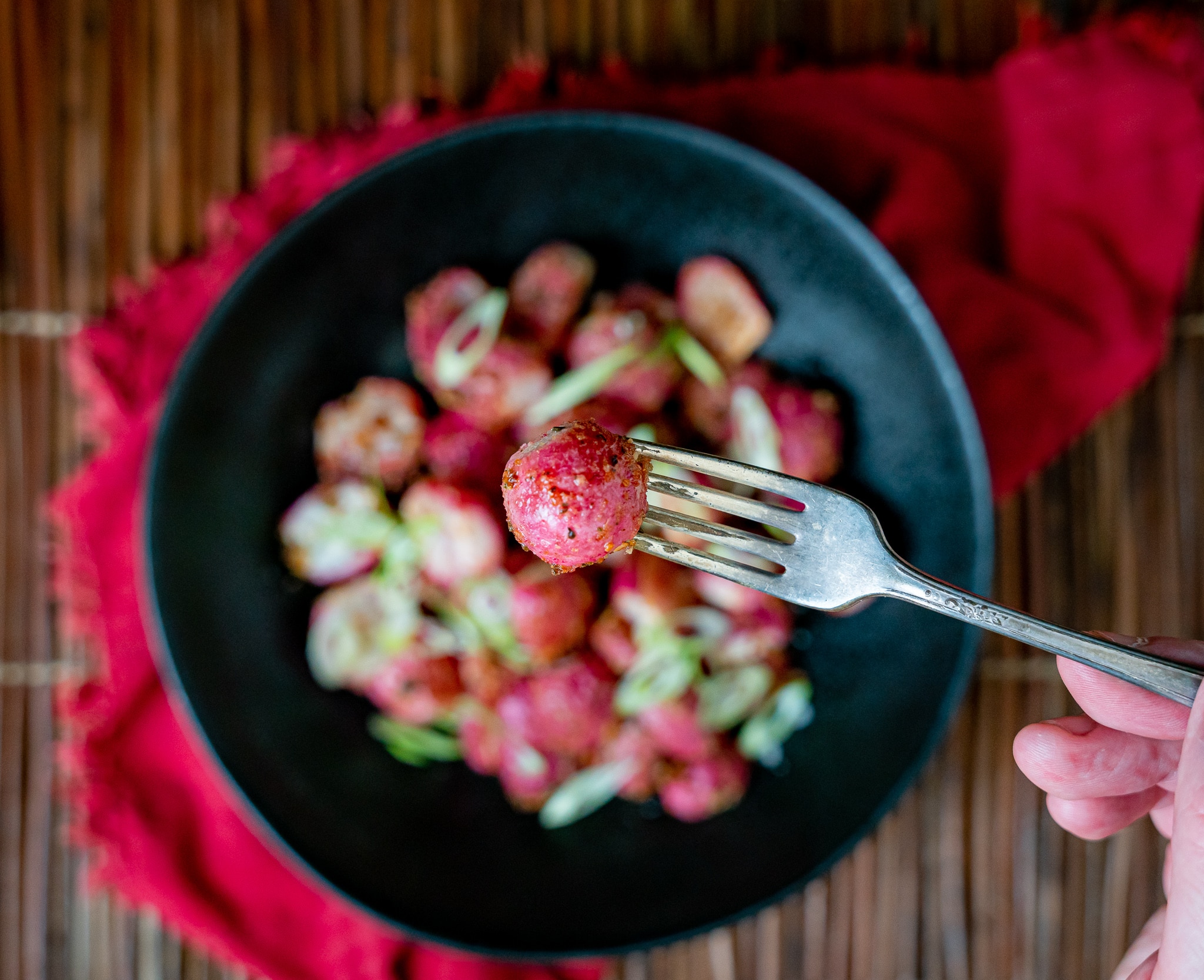 Mayonnaise Roasted Radishes Keto Recipe
