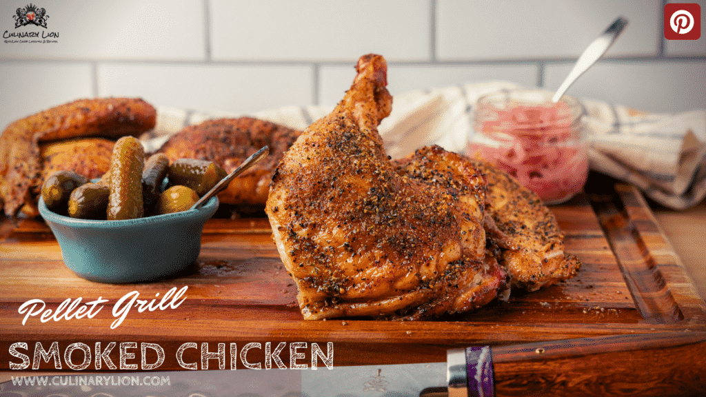 Pellet Grill Keto Smoked Half Chicken