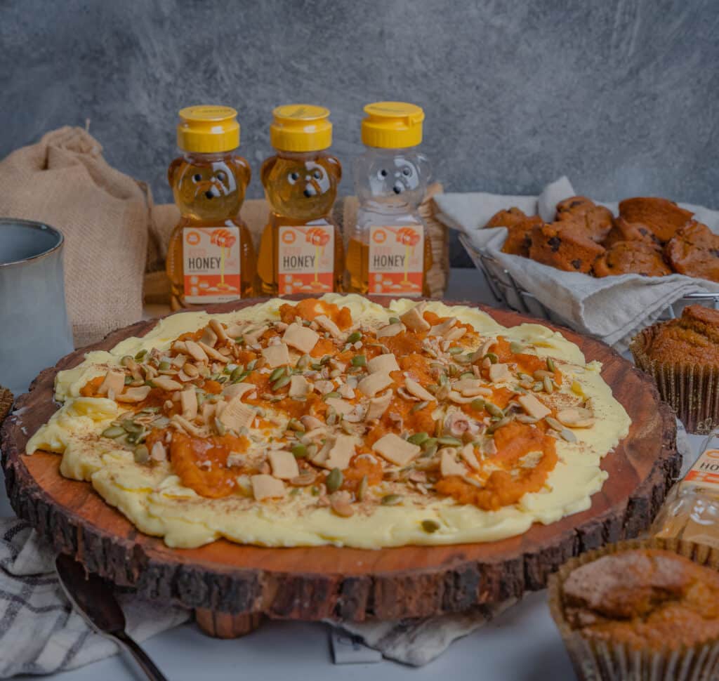 choczero honey with pumpkin spice butter board